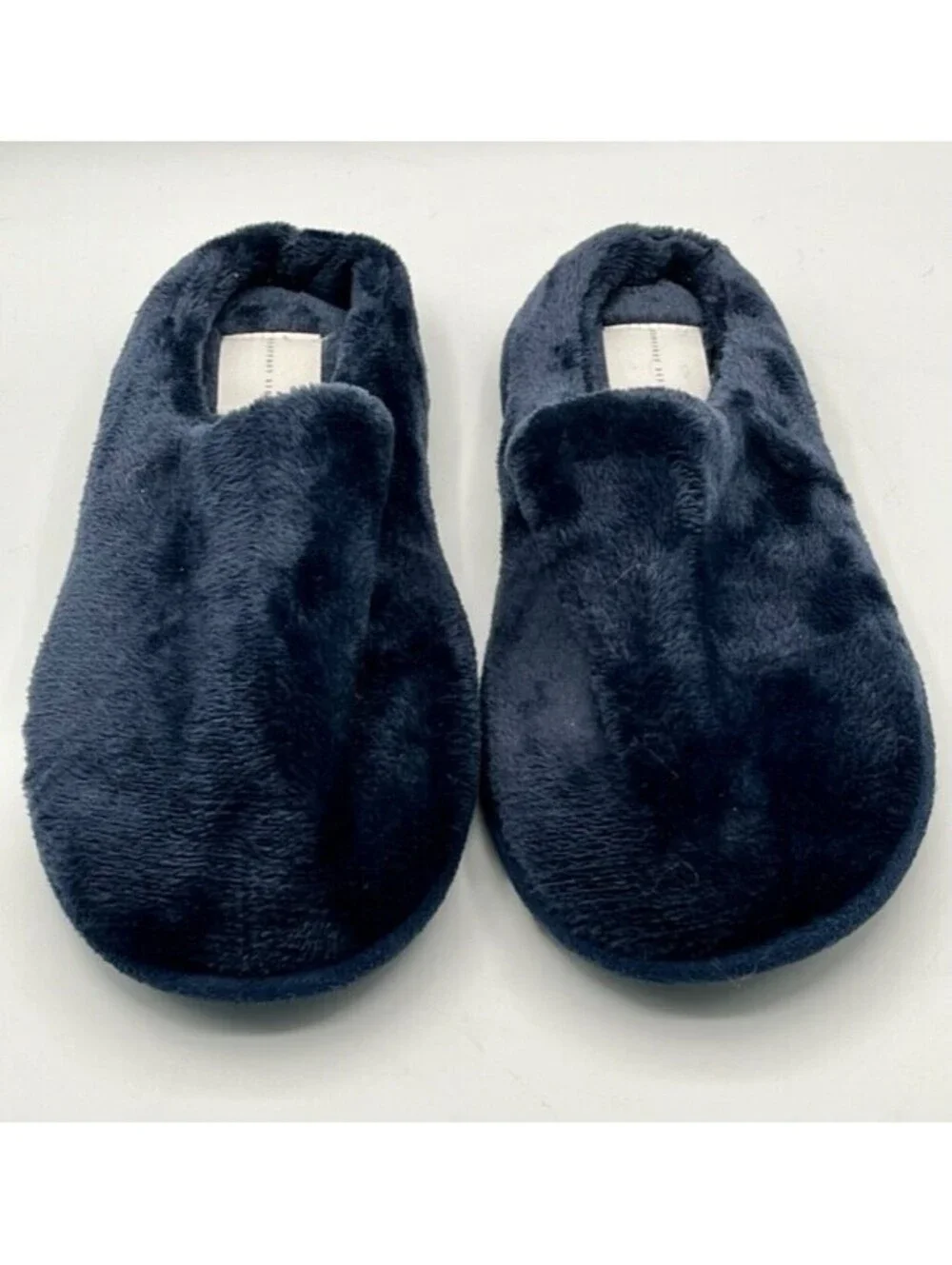 Geoffrey Beene Brand Comfort House Slippers In Color Navy